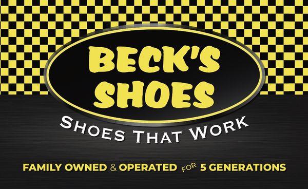 Beck's Shoes - Since 1919. Over 100 Years in Business.