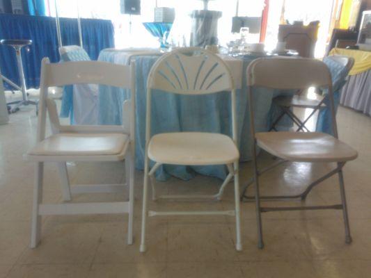 Tables and Chair rentals