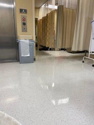 waiting area i received fluids in