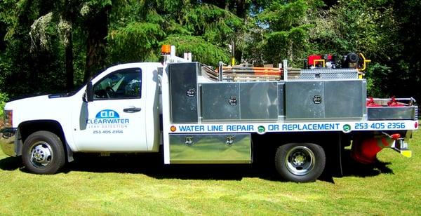 Truck ready for all projects, including leak detection, repair or replacement