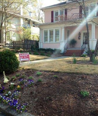 Swing by the big, pink house today to speak with one of our agents on duty!