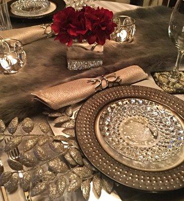 Holiday tablescape