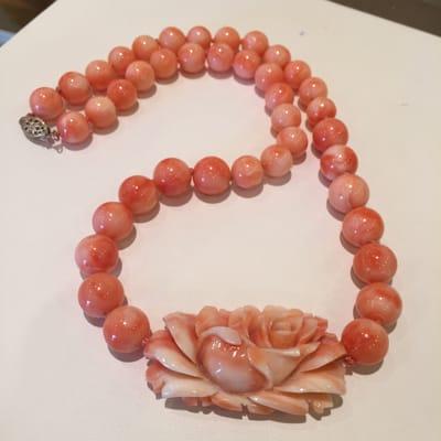 Angel Skin Coral Necklace