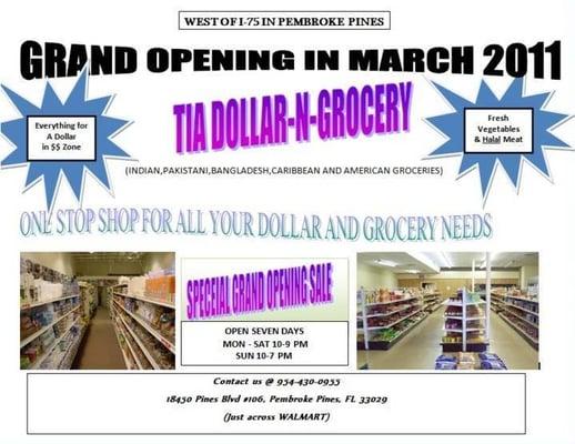 Tia Dollar-N-Grocery Grand Opening