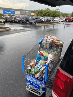 I was at Walmart on Lincoln Avenue in East Stroudsburg Pa today, and couldn't believe the store didn't have shopping bags for grocery.