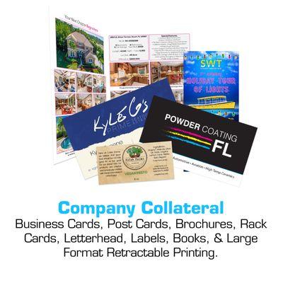 Brochures, Magazines, Postcards, Business Cards, Flyers