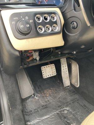 Missing under dash panel