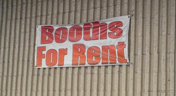 Booths for rent contact us for more information. Thank you.