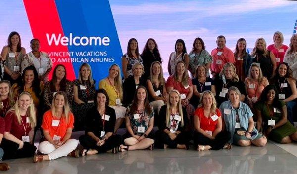 Vincent Vacations travel agents at American Airlines retreat!