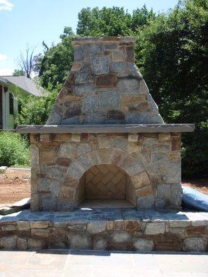 Stone Outdoor Fire Place