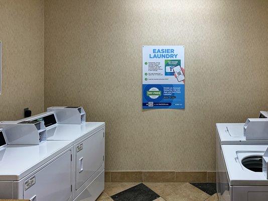 On-site laundry available