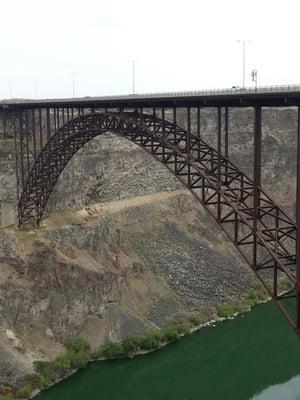 View of bridge from parking lot