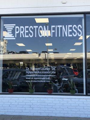 Preston Fitness front window