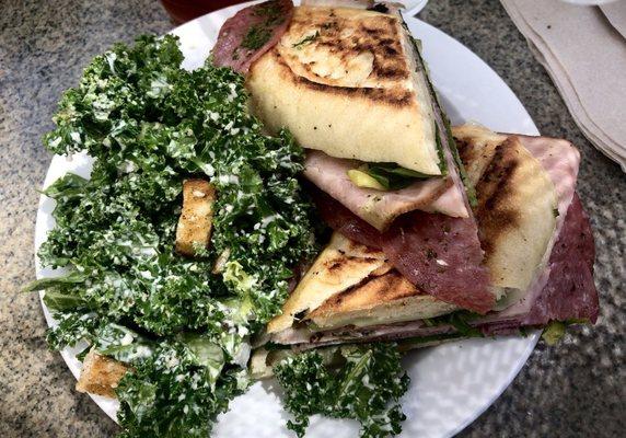 Italian BLT with a substitution of Kale Salad