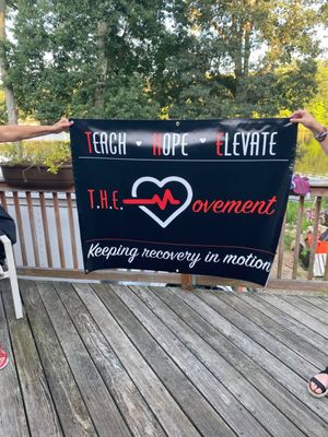 Our completed banner! We love it!