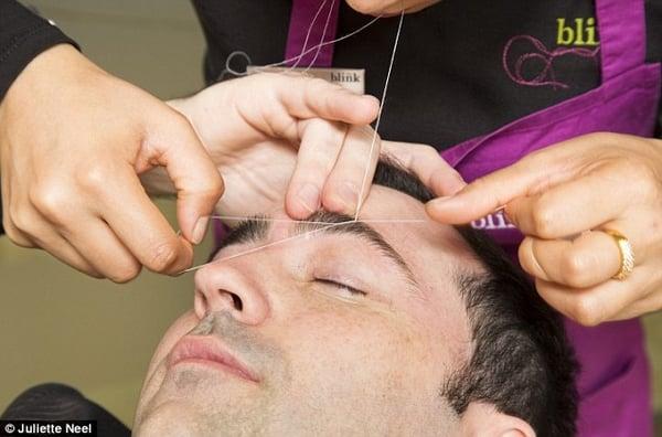 Eyebrow threading