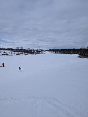 View from the sledding hill - January 2023