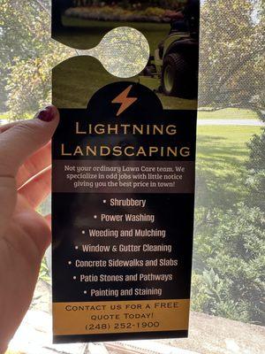 Lightning Landscaping