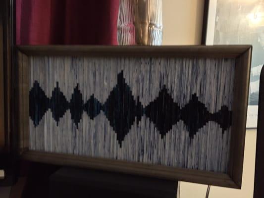 Sound Wave art by my friend Lettieri Glass