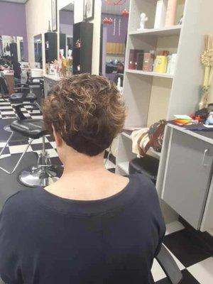 Ladies short haircut