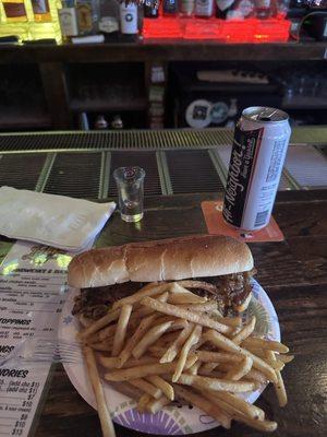 Cheesesteak at Luckys is sooooo goood.