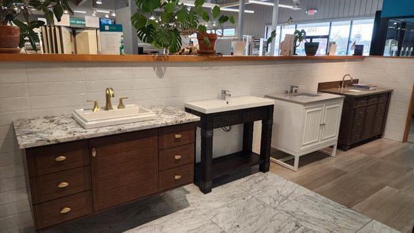 Need a new bathroom vanity? We have you covered with 100's of options to choose from.