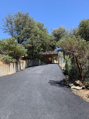 This was an overlay on a driveway in Julian Ca