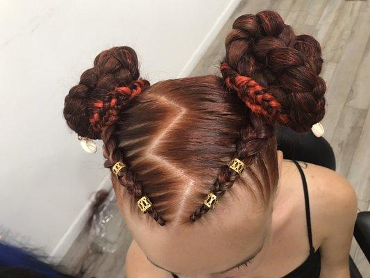 Fun Buns! Hair added.