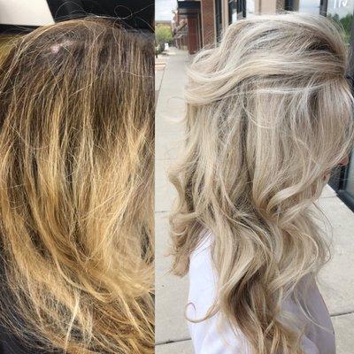 From brassy to icy!