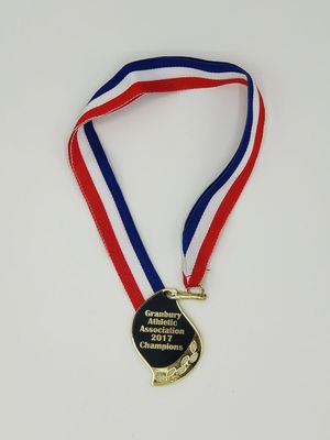 Laser engraved medal