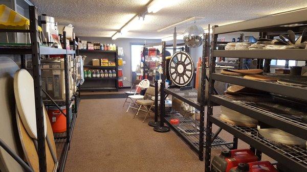 Our new remodel! Party Equipment and Supplies!