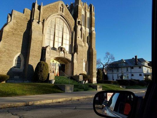 A guy came after me and I ran in this church. It was a real Steeplechase