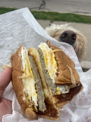 sweet sunday breakfast sandwich