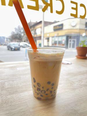 Mango Milk Tea Boba.