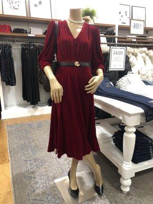 Royal Flush  I mean Royal Red Velvet Dress for winter