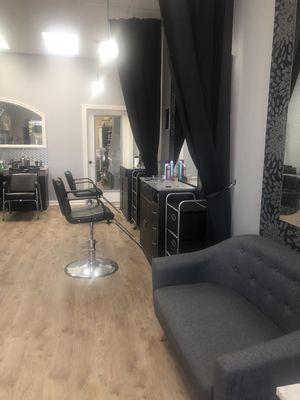 Inside of salon