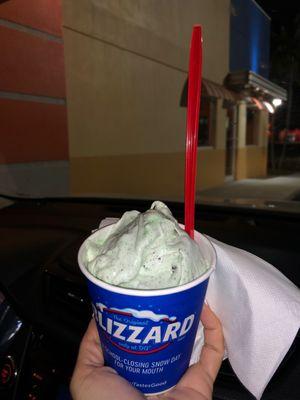 Mint Oreo blizzard