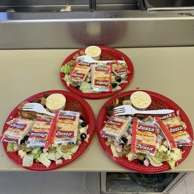 The famous Pizza Company Chef Salad!!