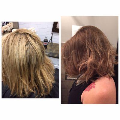 From blonde to bronde