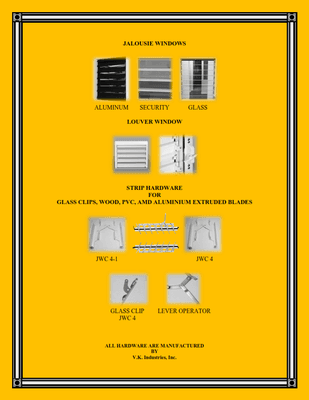 Jalousie, Louvre, PVC and more.  Call us for a free quote 305-512-0440.