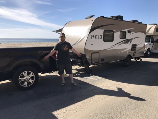 First beach trip in our new rig