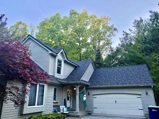 Project highlight: stone-coated metal roof completed in Traverse City, MI (2023)