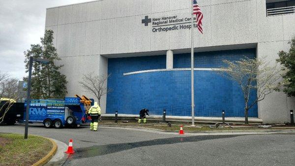 Pressure washing New Hanover  Hospital