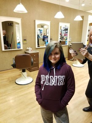 Jodi did an awesome job on my 11 year old daughter's hair. She really knows her craft. Great with kids. My daughter loves her hair