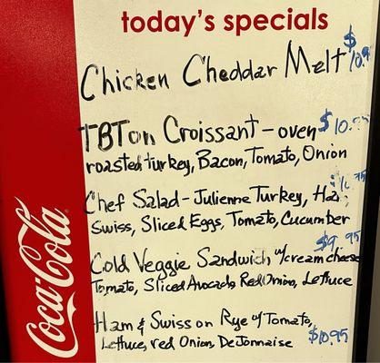 Daily Specials