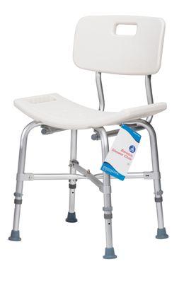 Shower chair with back