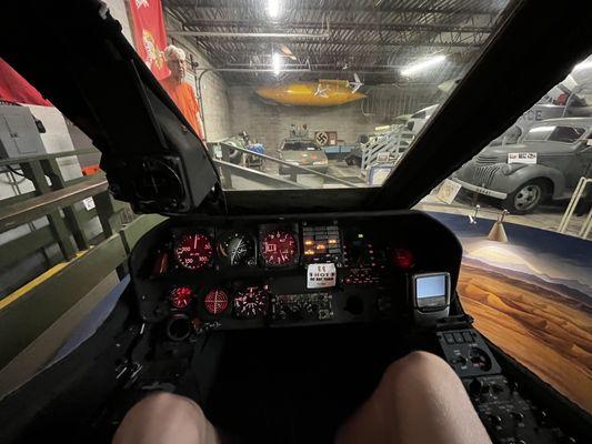 Inside view of the military helicopter seen in previous photos!