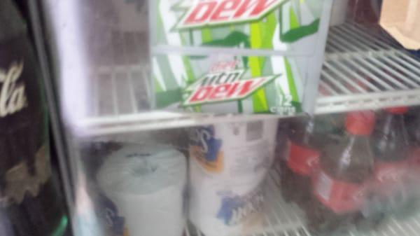 Toilet paper in the fridge in plain sight of customers? Just weird.