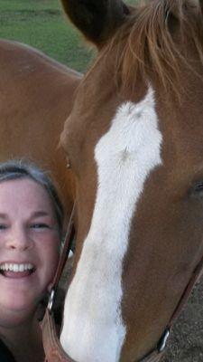 Karen with Clover