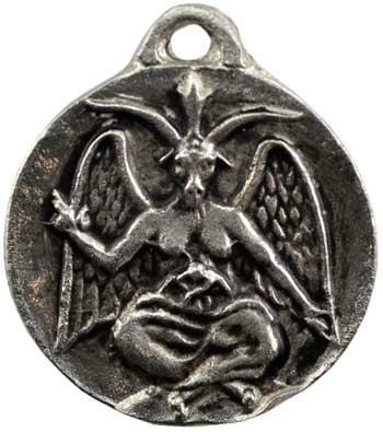 Baphomet Amulet - Depicting the image of Baphomet, this Baphomet Amulet can aid in invoking the God as a masculine balance fo...